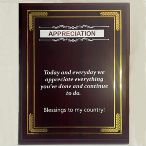 MG005-Wooden Plaque, no box